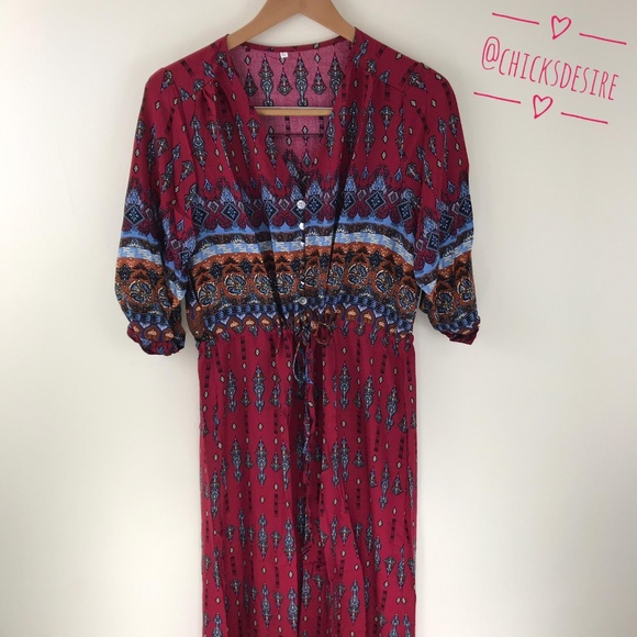 2021 Hot Pick -Boho Long Maxi Floral Dress - Picture 4 of 8